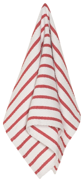Tea Towel, Basketweave Red
