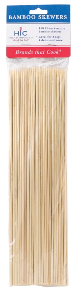 Skewers, 12" Bamboo