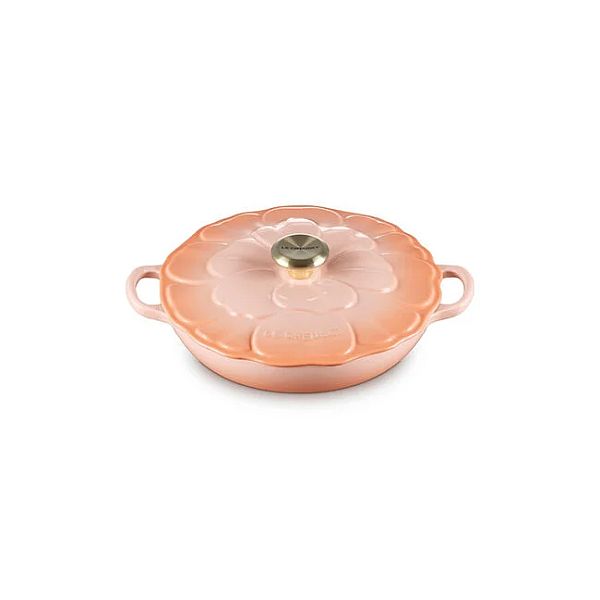 Braiser 2.5qt. Enameled Cast Iron, Petal Shell Pink