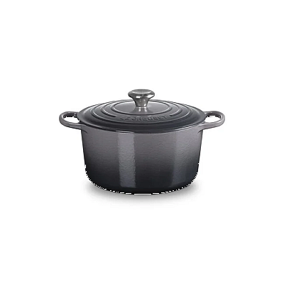 Round Deep Oven 6.5qt Enameled Cast Iron, Oyster