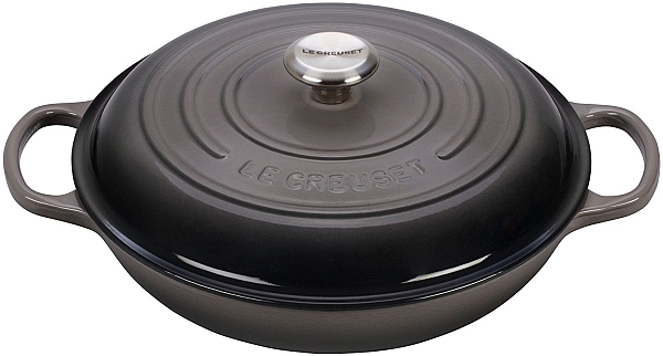 Braiser 3.5qt. Enameled Cast Iron, Oyster