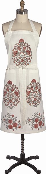 Apron, Block Print Garland