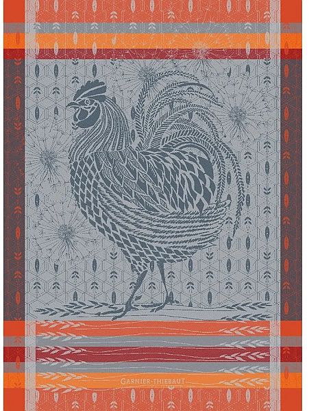 Coq Design Orange Towel