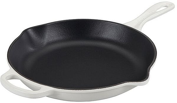 Skillet 10.25" Enameled Cast Iron, White