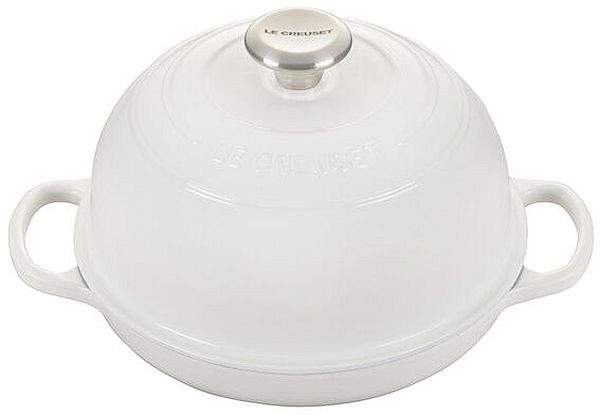 Bread Oven 9.5" Enameled Cast Iron, White