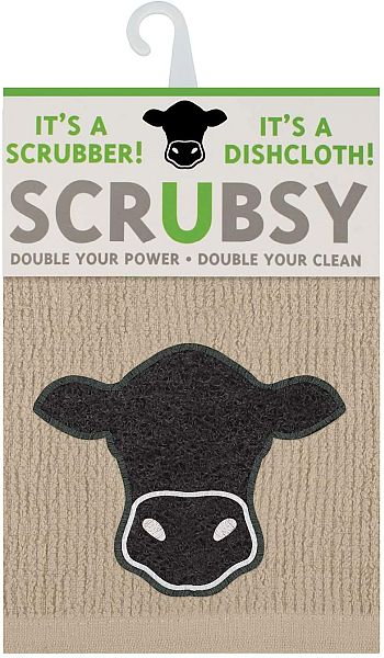 Scrubsy Cloth/Scrubber Cow