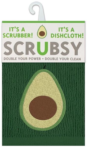 Scrubsy Cloth/Scrubber Avacado