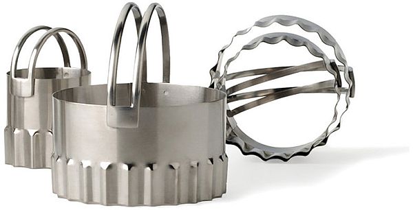 Biscuit Cutters, Round Rippled