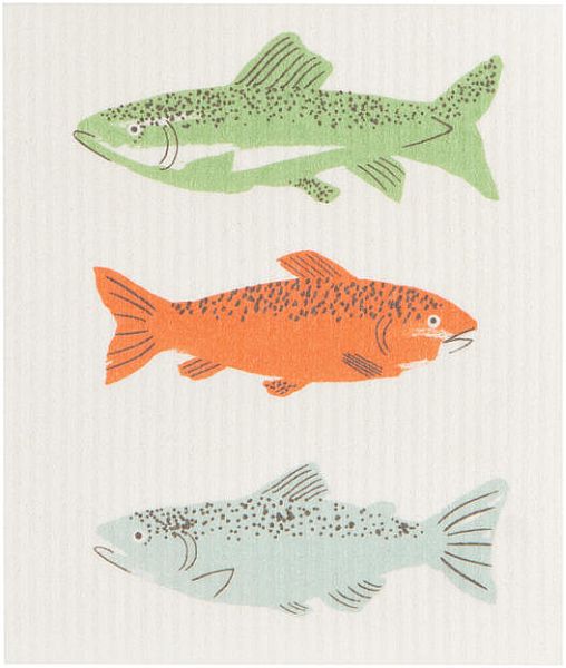 Swedish Sponge Cloth, Gone Fishin'