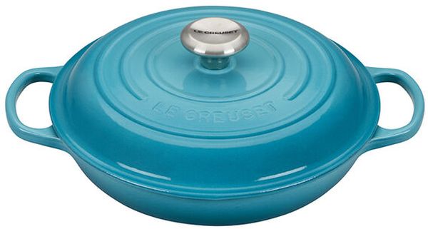 Braiser 2.25qt. Enameled Cast Iron, Caribbean