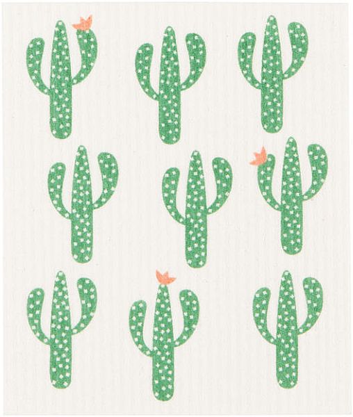 Swedish Sponge Cloth, Cacti