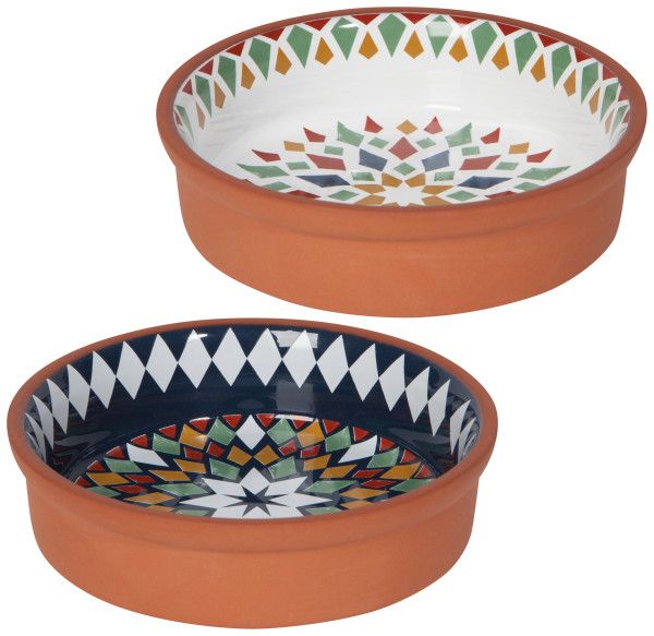 Dishes, Kaleidoscope Terracotta Set of 2