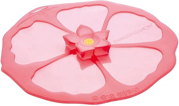 Silicone Lid  8" Hibiscus