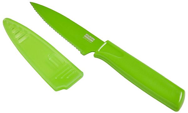 Paring Knife Serrated Green