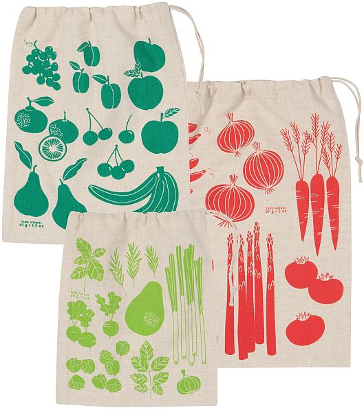Bags, Fruits & Veggies Set of 3