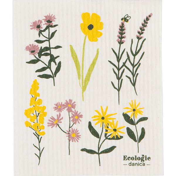 Swedish Sponge Cloth, Bees & Bloom