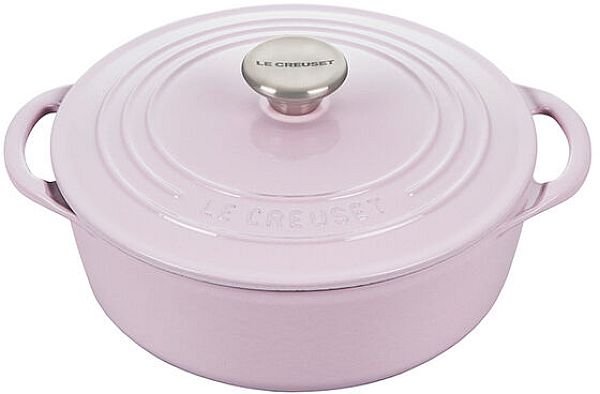 Shallow Round Dutch Oven 2.75qt. Enamel Cast Iron, Shallot