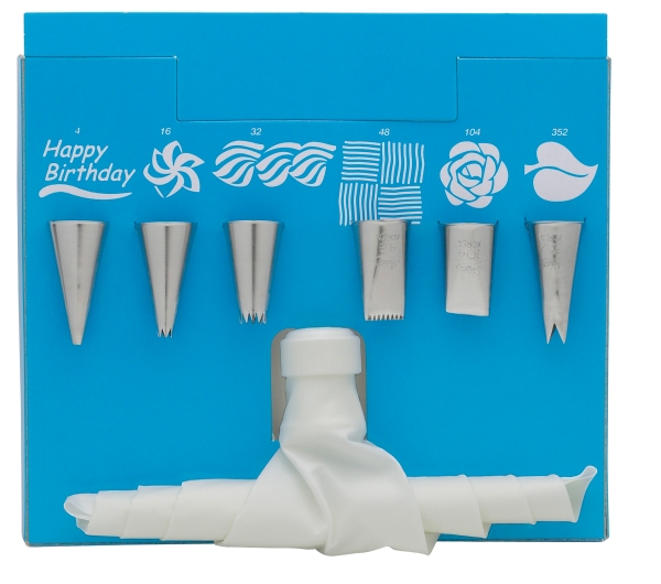 Pastry Decorating Set, 6 Tips