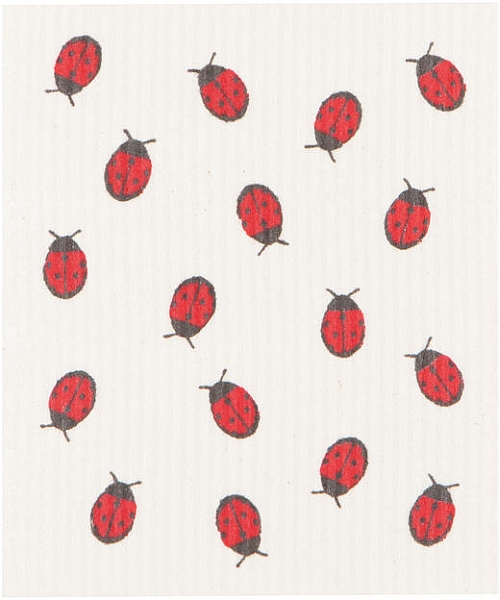 Swedish Sponge Cloth, Ladybug