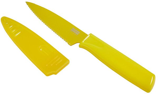Paring Knife Serrated Yellow