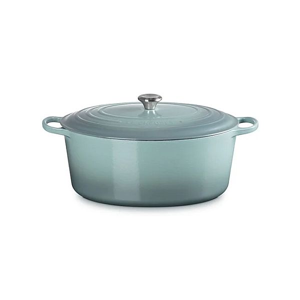 Oval Dutch Oven  8 qt. Enameled Cast Iron, Sea Salt