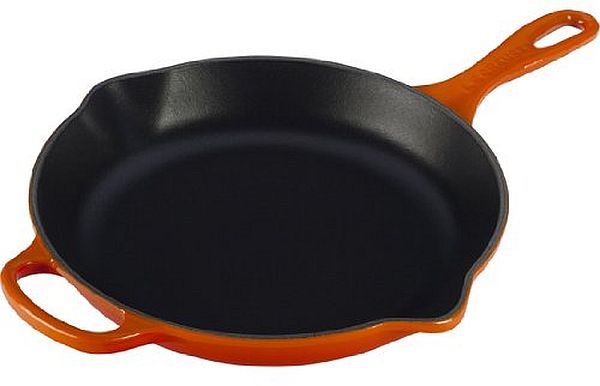 Skillet 11.75" Enameled Cast Iron, Flame