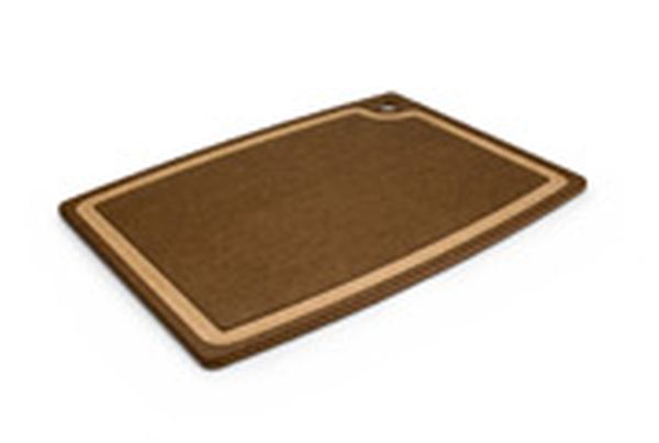 Juice Groove 17.5"x13" Cutting Board Nutmeg/Natural