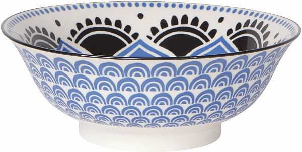 Bowl, 8" Blue Floral