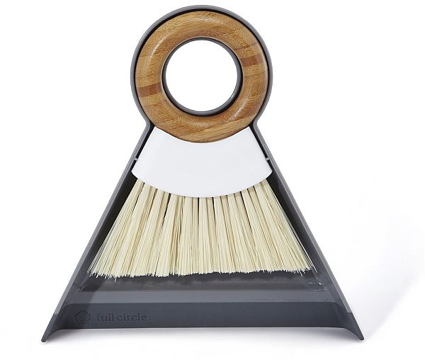 Mini Brush & Dustpan Set Gray