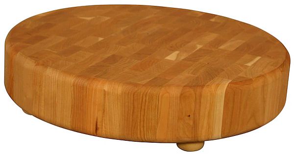 End Grain 15"x3" Round W/Feet Cutting Board