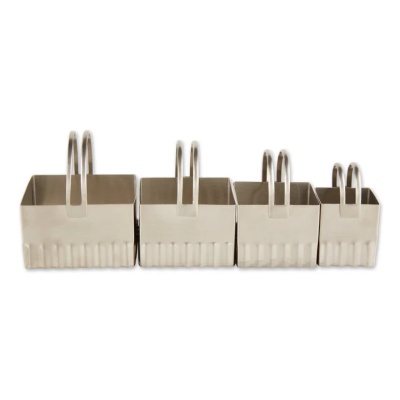 Biscuit Cutters Square Rippled