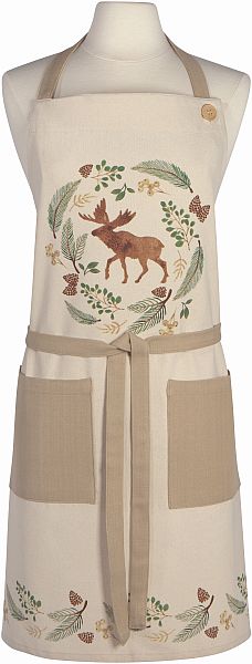 Apron, Spruce Winter Moose