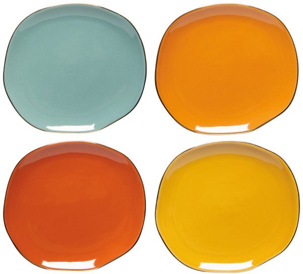 Plates, Pebble Appetizer Set of 4