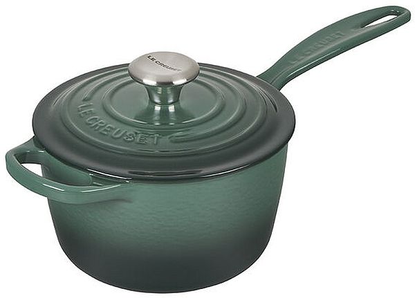 Saucepan 1.75qt. Enameled Cast Iron, Artichaut