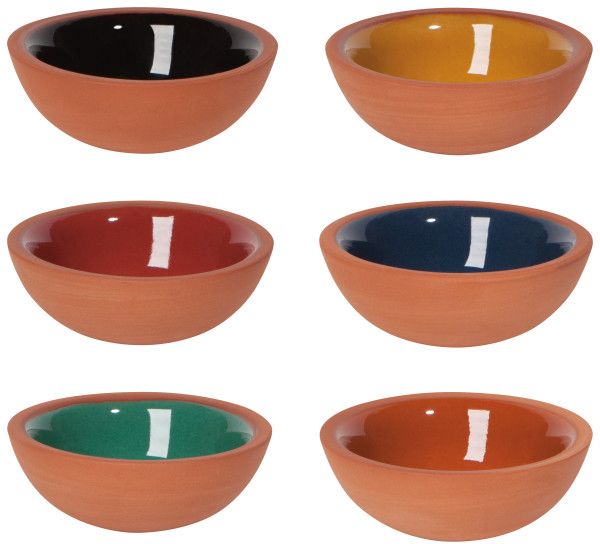 Pinch Bowl, Kaleidoscope Set of 6