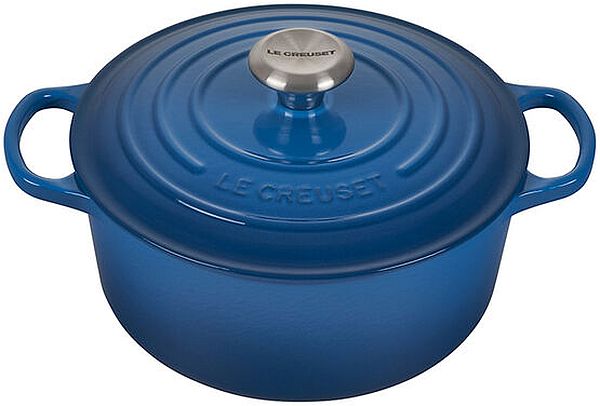 Round Dutch Oven 4.5qt. Enameled Cast Iron, Marseille