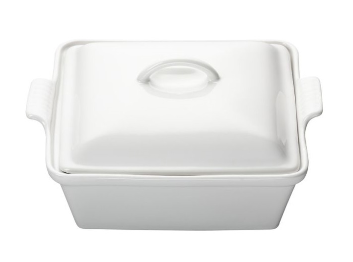 Heritage 2.5qt. Square Covered Casserole, White