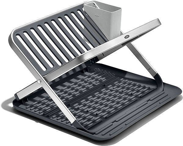 Dish Rack, Aluminum Fold Flat