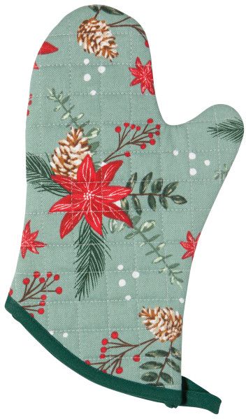 Oven Mitt, Poinsettia