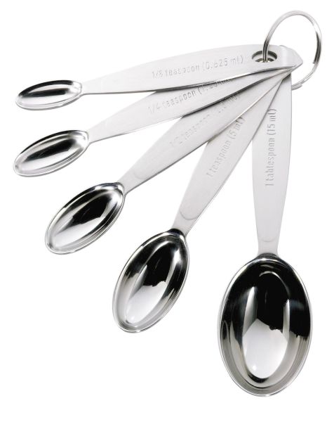 Measuring Spoons, Stainless Set/5