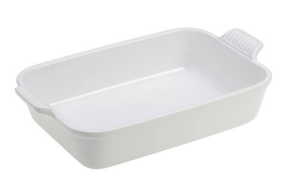 Heritage 4qt. Rectangular Dish, White