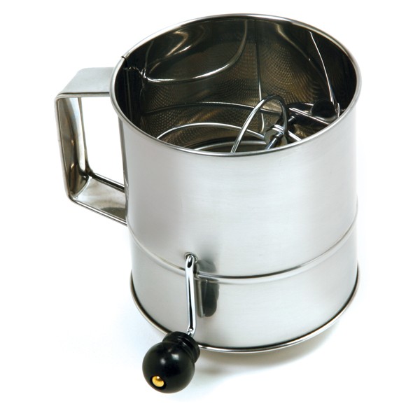 3 Cup Stainless Crank Sifter