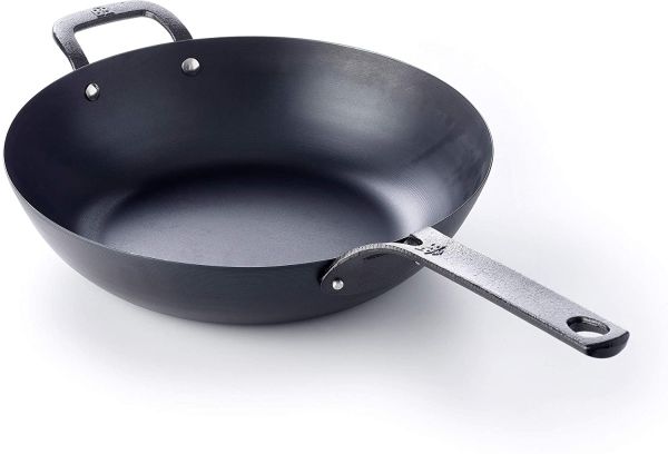 Black Steel Wok 12"