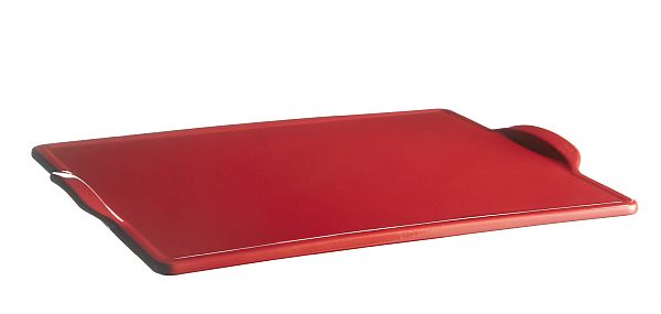 Pizza Stone Rectangular, Burgundy