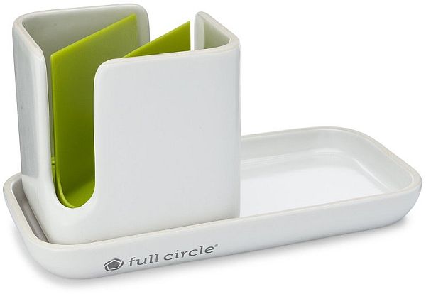 Sink Caddy, Ceramic White