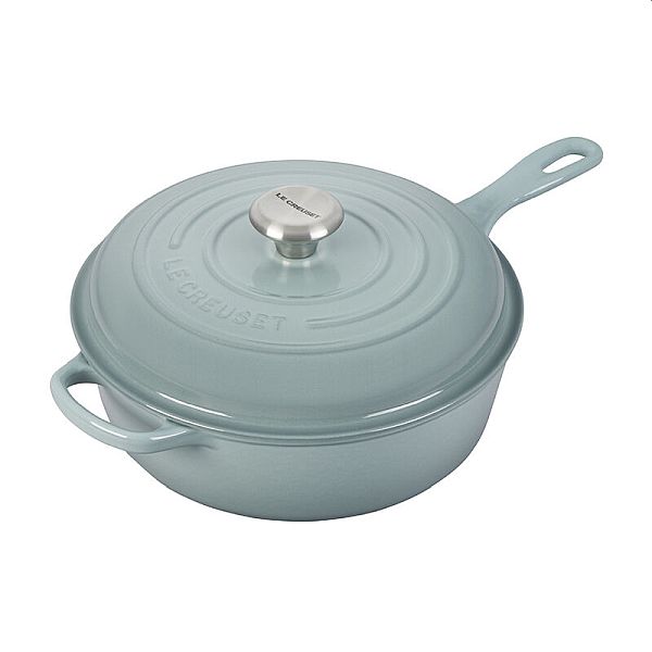 Cassadou 3.75qt. Enameled Cast Iron, Sea Salt